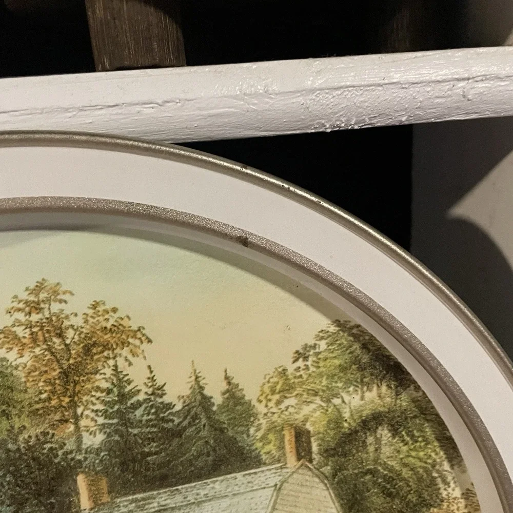 Collectors Plate‎ Currier and Ives The American Homestead Summer Beverages Food